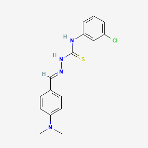 4-(dimethylamino)benzaldehyde N-(3-chlorophenyl)thiosemicarbazone