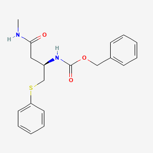 molecular formula C19H22N2O3S B1508543 (R)-Benzyl (4-(methylamino)-4-oxo-1-(phenylthio)butan-2-yl)carbamate CAS No. 1012059-96-9