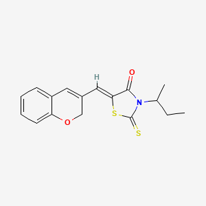 3-Sec-butyl-5-(2H-chromen-3-ylmethylene)-2-thioxo-1,3-thiazolidin-4-one