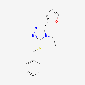 3-(benzylsulfanyl)-4-ethyl-5-(furan-2-yl)-4H-1,2,4-triazole