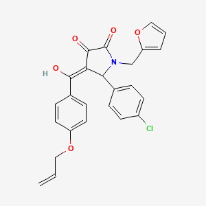 molecular formula C25H20ClNO5 B15085645 4-[4-(Allyloxy)benzoyl]-5-(4-chlorophenyl)-1-(2-furylmethyl)-3-hydroxy-1,5-dihydro-2H-pyrrol-2-one 