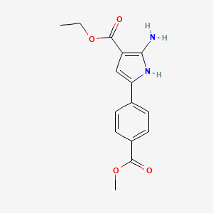 Ethyl 2-amino-5-(4-(methoxycarbonyl)phenyl)-1H-pyrrole-3-carboxylate