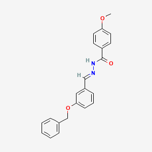 N'-{(E)-[3-(benzyloxy)phenyl]methylidene}-4-methoxybenzohydrazide