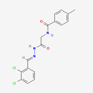 molecular formula C17H15Cl2N3O2 B15085769 N-(2-(2-(2,3-Dichlorobenzylidene)hydrazino)-2-oxoethyl)-4-methylbenzamide CAS No. 769149-46-4