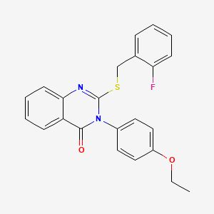 3-(4-Ethoxyphenyl)-2-((2-fluorobenzyl)thio)-4(3H)-quinazolinone