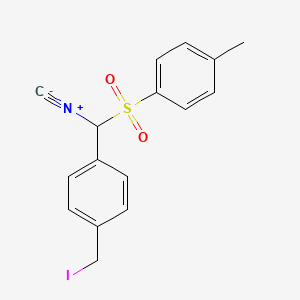 molecular formula C16H14INO2S B1508590 a-Tosyl-(4-iodomethylbenzyl)isocyanide CAS No. 655254-68-5