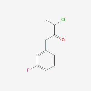 molecular formula C10H10ClFO B1508597 3-Chloro-1-(3-fluorophenyl)butan-2-one CAS No. 29412-77-9