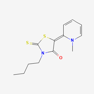 3-Butyl-5-(1-methyl-1H-pyridin-2-ylidene)-2-thioxo-thiazolidin-4-one