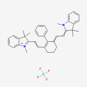 B1508600 1,3,3-Trimethyl-2-((E)-2-(2-phenyl-3-[(E)-2-(1,3,3-trimethyl-1,3-dihydro-2H-indol-2-ylidene)ethylidene]-1-cyclohexen-1-YL)ethenyl)-3H-indolium tetrafluoroborate CAS No. 246517-73-7
