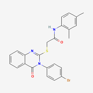 molecular formula C24H20BrN3O2S B15086004 2-{[3-(4-bromophenyl)-4-oxo-3,4-dihydroquinazolin-2-yl]sulfanyl}-N-(2,4-dimethylphenyl)acetamide 