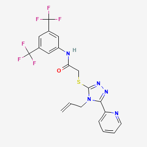 2-{[4-allyl-5-(2-pyridinyl)-4H-1,2,4-triazol-3-yl]sulfanyl}-N-[3,5-bis(trifluoromethyl)phenyl]acetamide