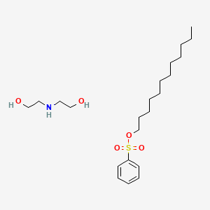 molecular formula C22H41NO5S B1508606 Diethanolamine dodecylbenzenesulfonate CAS No. 26545-53-9
