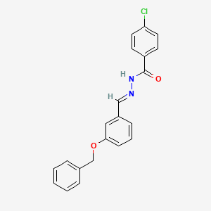 N'-{(E)-[3-(benzyloxy)phenyl]methylidene}-4-chlorobenzohydrazide