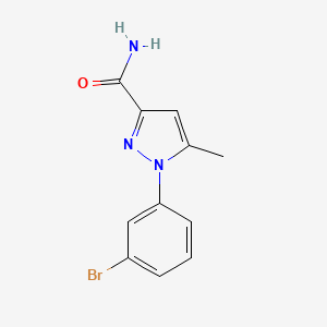 molecular formula C11H10BrN3O B1508613 1-(3-Bromophenyl)-5-methyl-1h-pyrazole-3-carboxamide 