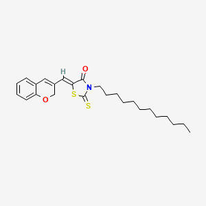 5-(2H-Chromen-3-ylmethylene)-3-dodecyl-2-thioxo-1,3-thiazolidin-4-one