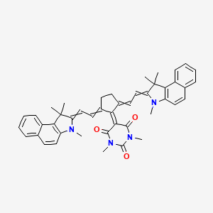 5-{2,5-Bis[2-(1,1,3-trimethyl-1,3-dihydro-2H-benzo[e]indol-2-ylidene)ethylidene]cyclopentylidene}-1,3-dimethylpyrimidine-2,4,6(1H,3H,5H)-trione