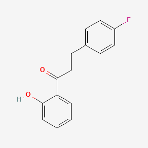 molecular formula C15H13FO2 B1508627 3-(4-Fluorophenyl)-1-(2-hydroxyphenyl)propan-1-one 