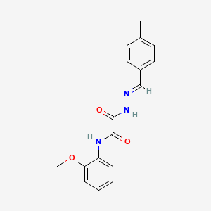 molecular formula C17H17N3O3 B15086272 N-(2-methoxyphenyl)-2-[(2E)-2-(4-methylbenzylidene)hydrazinyl]-2-oxoacetamide CAS No. 352011-64-4