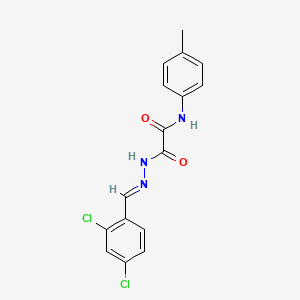 2-(2-(2,4-Dichlorobenzylidene)hydrazino)-N-(4-methylphenyl)-2-oxoacetamide