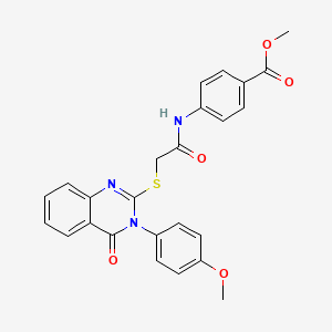 Methyl 4-[({[3-(4-methoxyphenyl)-4-oxo-3,4-dihydro-2-quinazolinyl]sulfanyl}acetyl)amino]benzoate