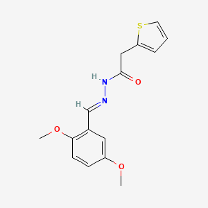 N'-[(E)-(2,5-dimethoxyphenyl)methylidene]-2-(thiophen-2-yl)acetohydrazide