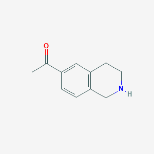 molecular formula C11H13NO B1508631 1-(1,2,3,4-Tetrahydroisoquinolin-6-yl)ethanone CAS No. 949922-27-4