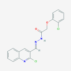 2-(2-Chlorophenoxy)-N'-((2-chloroquinolin-3-yl)methylene)acetohydrazide