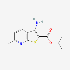 Propan-2-yl 3-amino-4,6-dimethylthieno[2,3-b]pyridine-2-carboxylate