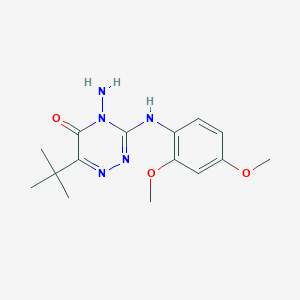 4-Amino-6-tert-butyl-3-(2,4-dimethoxyanilino)-1,2,4-triazin-5(4H)-one