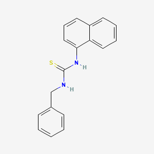 molecular formula C18H16N2S B15086439 1-Benzyl-3-naphthalen-1-ylthiourea CAS No. 107544-71-8