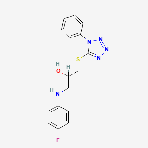 1-((4-Fluorophenyl)amino)-3-((1-phenyl-1H-tetrazol-5-yl)thio)-2-propanol