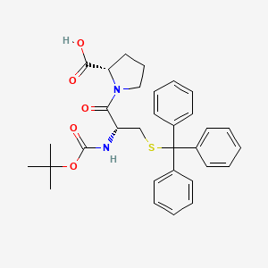 molecular formula C32H36N2O5S B1508656 Boc-Cys(Trt)-Pro-OH CAS No. 40472-53-5