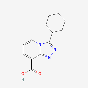 3-Cyclohexyl-[1,2,4]triazolo[4,3-a]pyridine-8-carboxylic acid