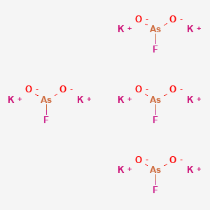 molecular formula As4F4K8O8 B1508661 Arsenate(1-),tetrafluoro-, potassium (8CI,9CI) CAS No. 28174-28-9