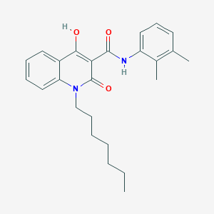 N-(2,3-dimethylphenyl)-1-heptyl-4-hydroxy-2-oxo-1,2-dihydroquinoline-3-carboxamide