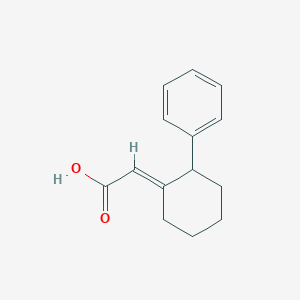 molecular formula C14H16O2 B15086635 (2E)-(2-Phenylcyclohexylidene)ethanoic acid 