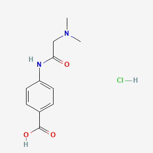 molecular formula C11H15ClN2O3 B1508665 4-[(N,N-Dimethylglycyl)amino]benzoic acid hydrochloride CAS No. 302601-81-6