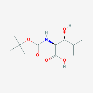 molecular formula C11H21NO5 B1508667 (2S,3R)-2-((tert-Butoxycarbonyl)amino)-3-hydroxy-4-methylpentanoic acid 
