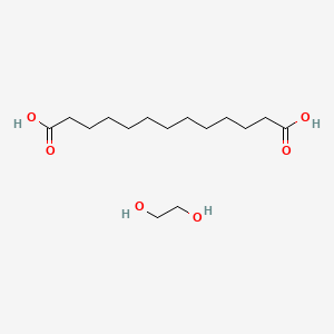 molecular formula C15H30O6 B1508669 Ethane-1,2-diol;tridecanedioic acid CAS No. 28964-24-1
