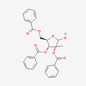 molecular formula C27H24O8 B1508670 2,3,5-tri-O-benzoyl-2-C-methyl-D-ribofuranose CAS No. 30361-17-2