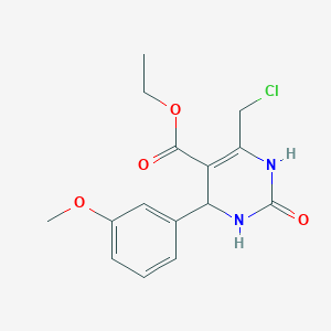 Ethyl 6-(chloromethyl)-4-(3-methoxyphenyl)-2-oxo-1,2,3,4-tetrahydropyrimidine-5-carboxylate