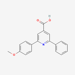 molecular formula C19H15NO3 B15086742 2-(4-Methoxyphenyl)-6-phenylpyridine-4-carboxylic acid 