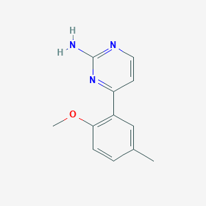 4-(2-Methoxy-5-methylphenyl)pyrimidin-2-amine