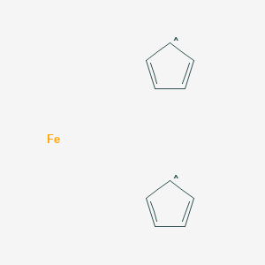 molecular formula C10H10Fe B15086792 PLUTOcen G;Iron, bis(eta5-2,4-cyclopentadien-1-yl)-; NSC 2033; NSC 209798 