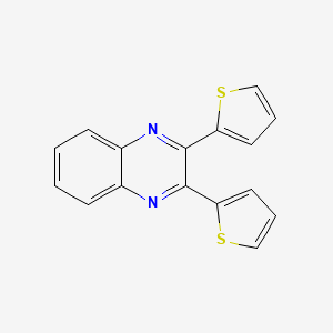 molecular formula C16H10N2S2 B15086816 2,3-DI-(2-Thienyl)quinoxaline CAS No. 81321-98-4