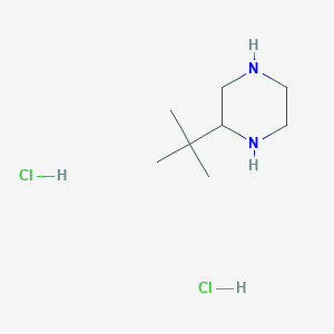 molecular formula C8H20Cl2N2 B1508688 2-(叔丁基)哌嗪二盐酸盐 CAS No. 1159812-65-3
