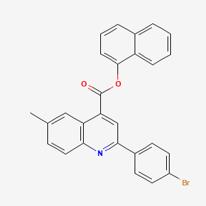 Naphthalen-1-yl 2-(4-bromophenyl)-6-methylquinoline-4-carboxylate