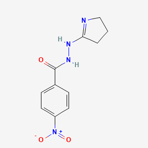 N'-(3,4-dihydro-2H-pyrrol-5-yl)-4-nitrobenzohydrazide