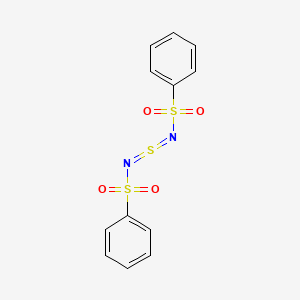 molecular formula C12H10N2O4S3 B15086913 Bis(phenylsulfonyl)sulfur diimide CAS No. 667-20-9