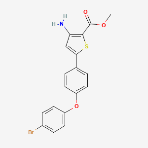 molecular formula C18H14BrNO3S B15086923 Methyl 5-(4-(4-bromophenoxy)phenyl)-3-aminothiophene-2-carboxylate 